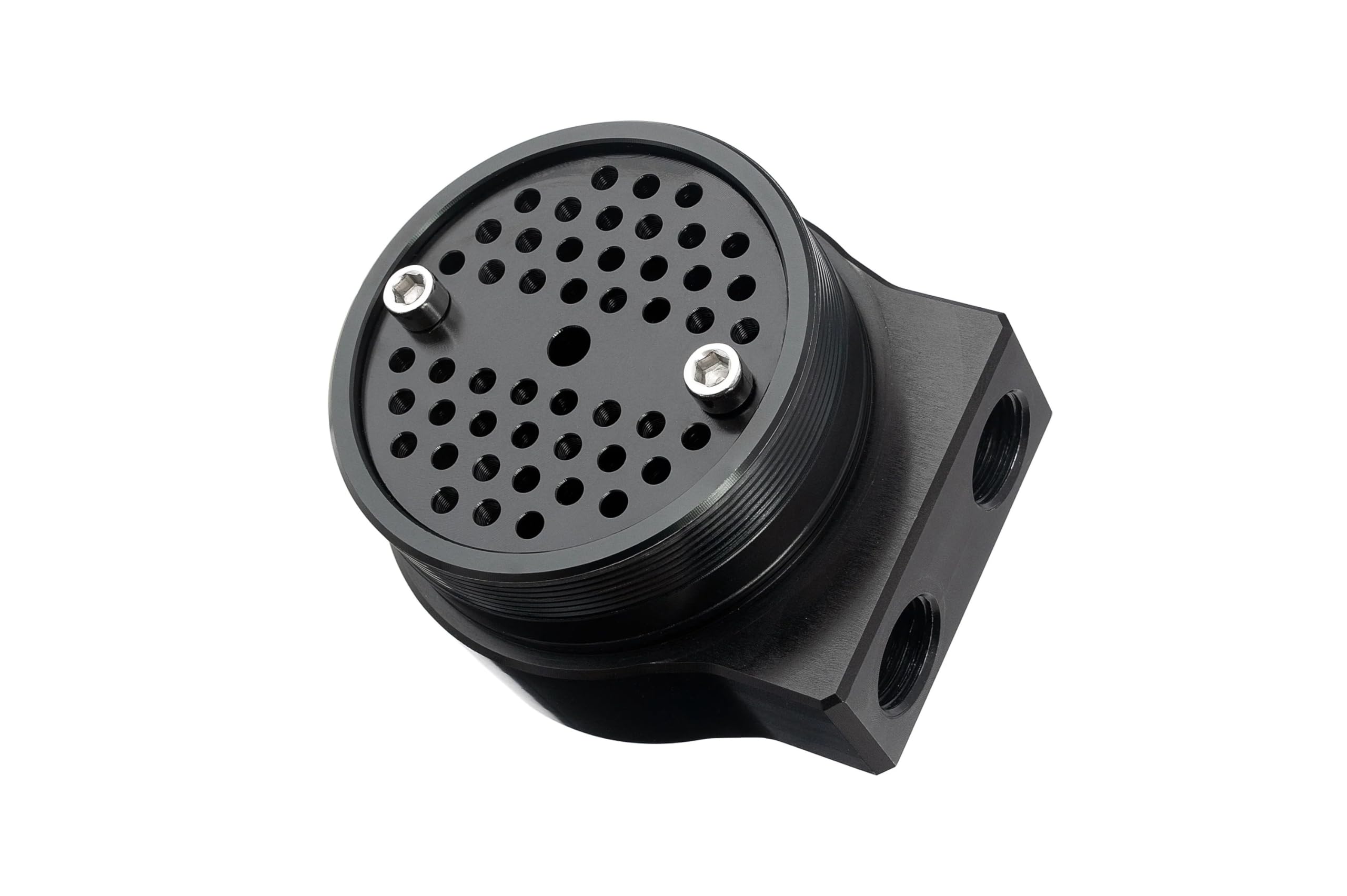 HPS Aluminum Black Oil Catch Can Kit Compatible for 2017-2021 Subaru WRX STI 2.5L Turbo, 860-008