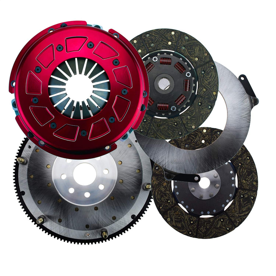Pro Street Dual Disc Clutch System Ram 60-2335 Size 10.5 130 Tooth Count 26 Spline By 1 1/8 in. 8 Bolt 0 Balance Incl. Flywheel/Disc/Pressure Plate