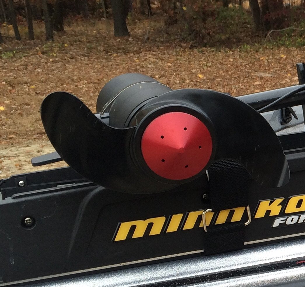 T. H. Marine G-Force Eliminator GFEL-MK-R-DP Trolling Motor Prop Nut, MinnKota 80, 101 and 112 - Red, one Size