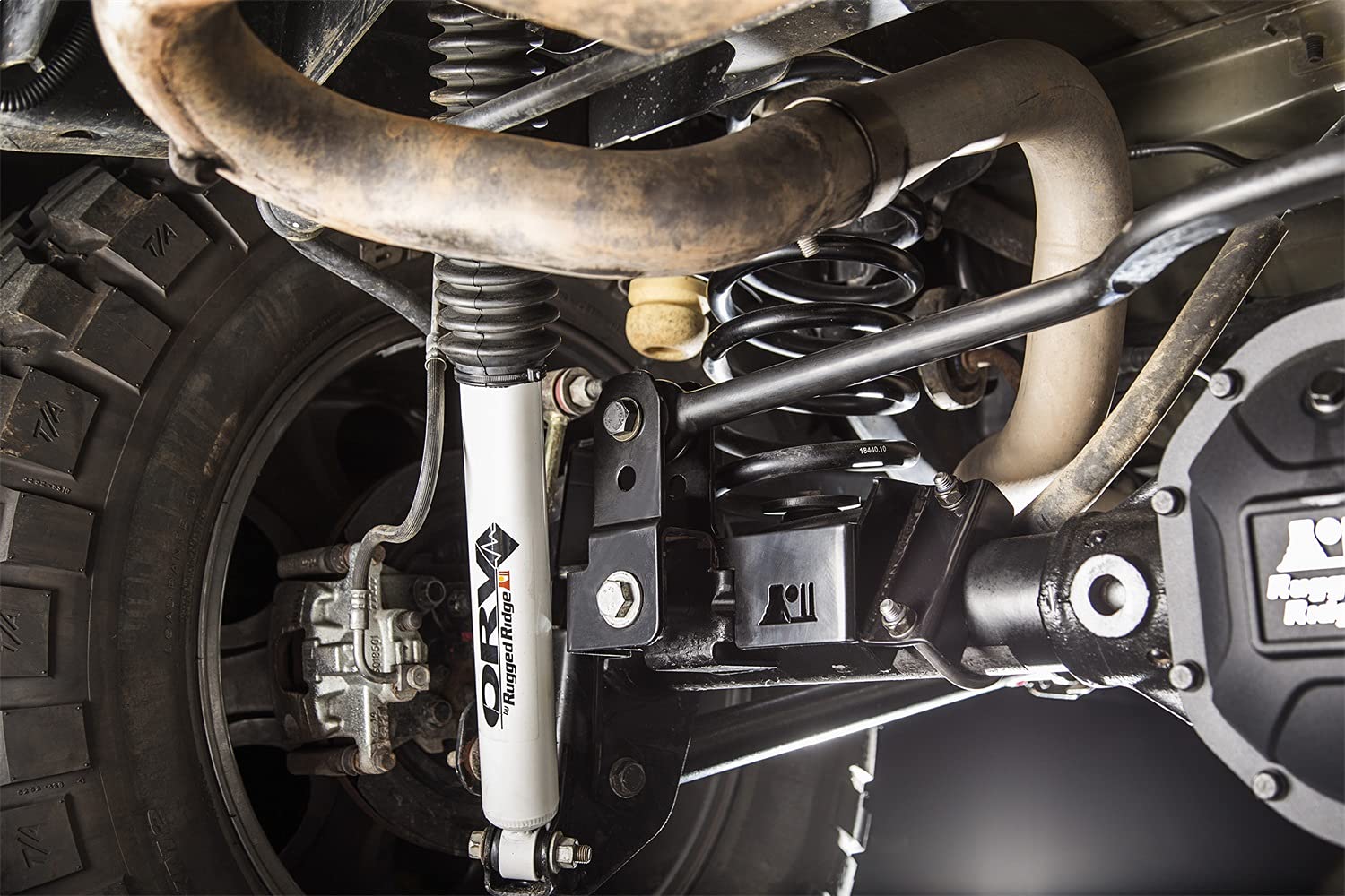 Rugged Ridge | Rear Suspension Track Bar Relocation Bracket | 18303.81 | Fits 2007-2018 Jeep Wrangler JK/JKU