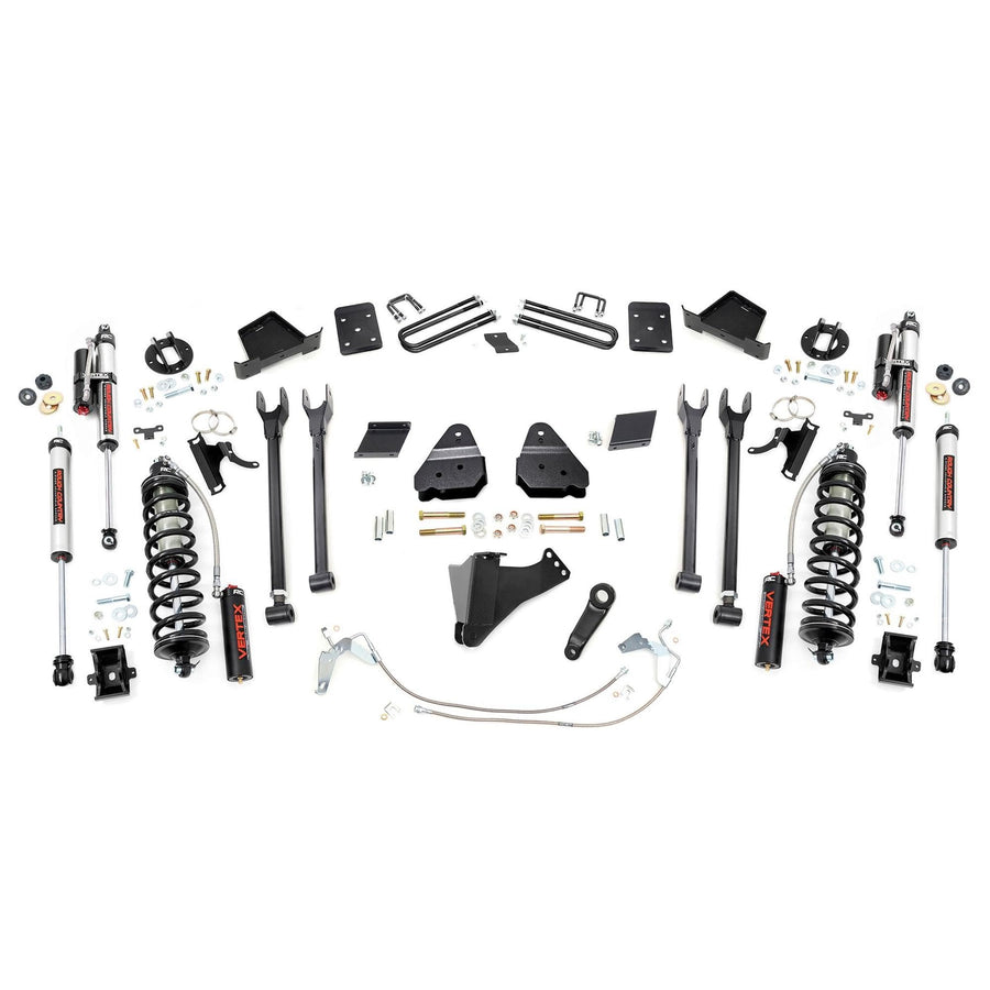 6" Rough Country Coilover Lift Kit for 15-16 Ford Super Duty | 4 Link - 58959