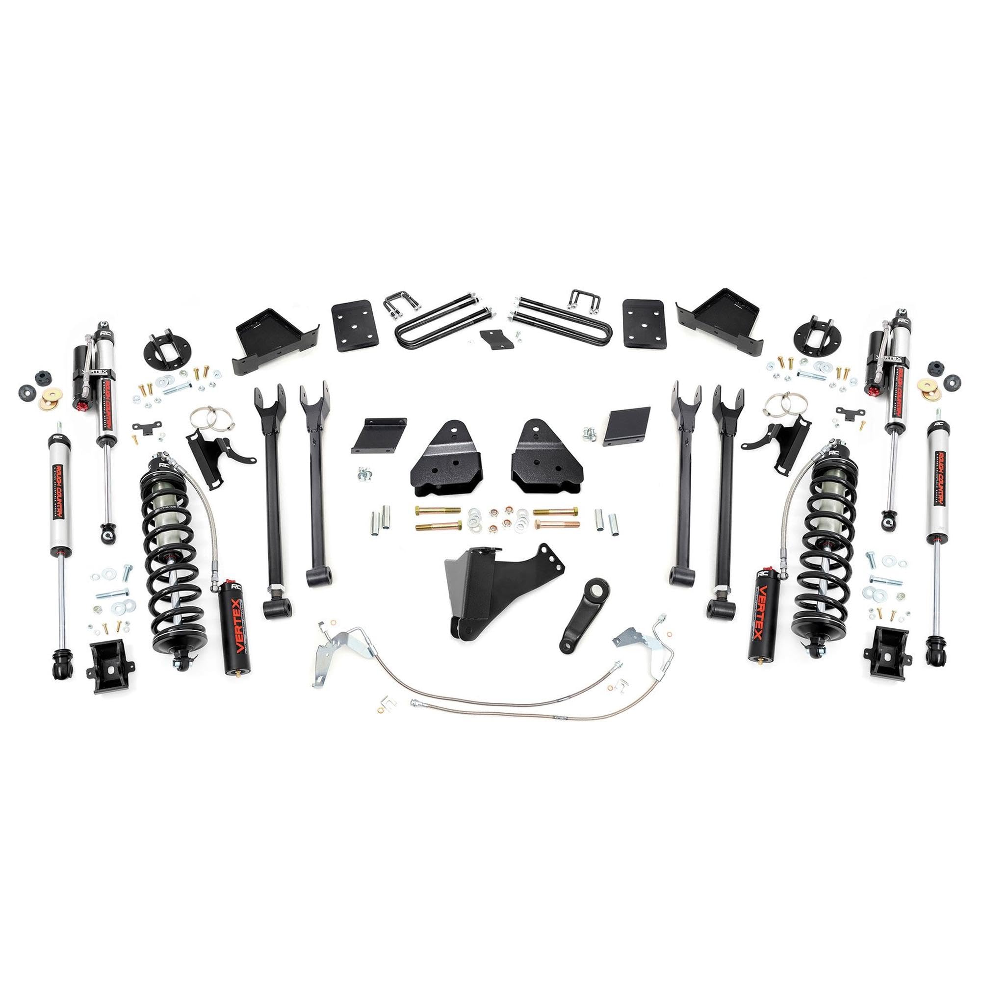 6" Rough Country Coilover Lift Kit for 11-14 Ford Super Duty | 4 Link - 56559