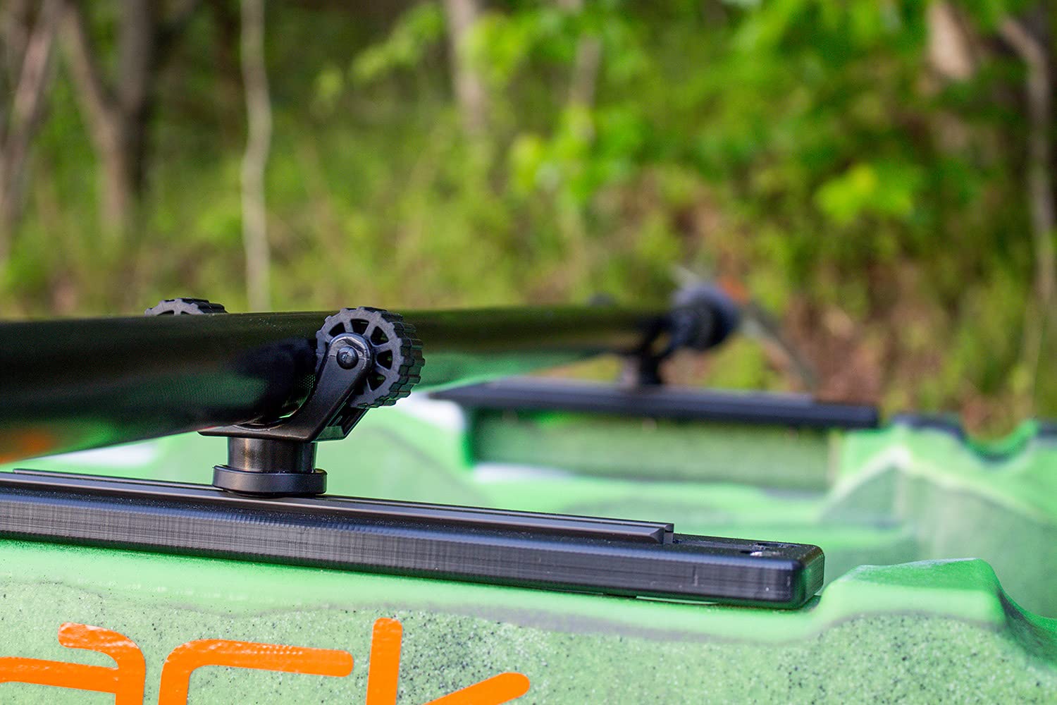 YakAttack Kayak Paddle Holder RotoGrip | Secure & Low-Profile Paddle Holder | Track Mount Compatible with GearTrac, MightyMount, and Most Kayak Track Systems | Rail Mount Oar Grip