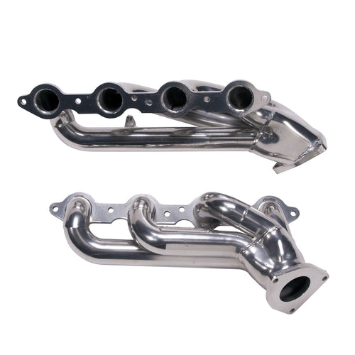 1-3/4" BBK Shorty Tuned Length Performance Exhaust Headers for GM Truck And SUV 6.0L - Polished Silver Ceramic Finish
