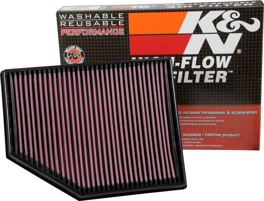 K&N Engine Air Filter: Premium, Reusable, Washable, Clean Every 75,000 Miles, Replacement Car Air Filter: Compatible with 2015-2019 VOLVO (V40 Cross Country, V40), 33-3055
