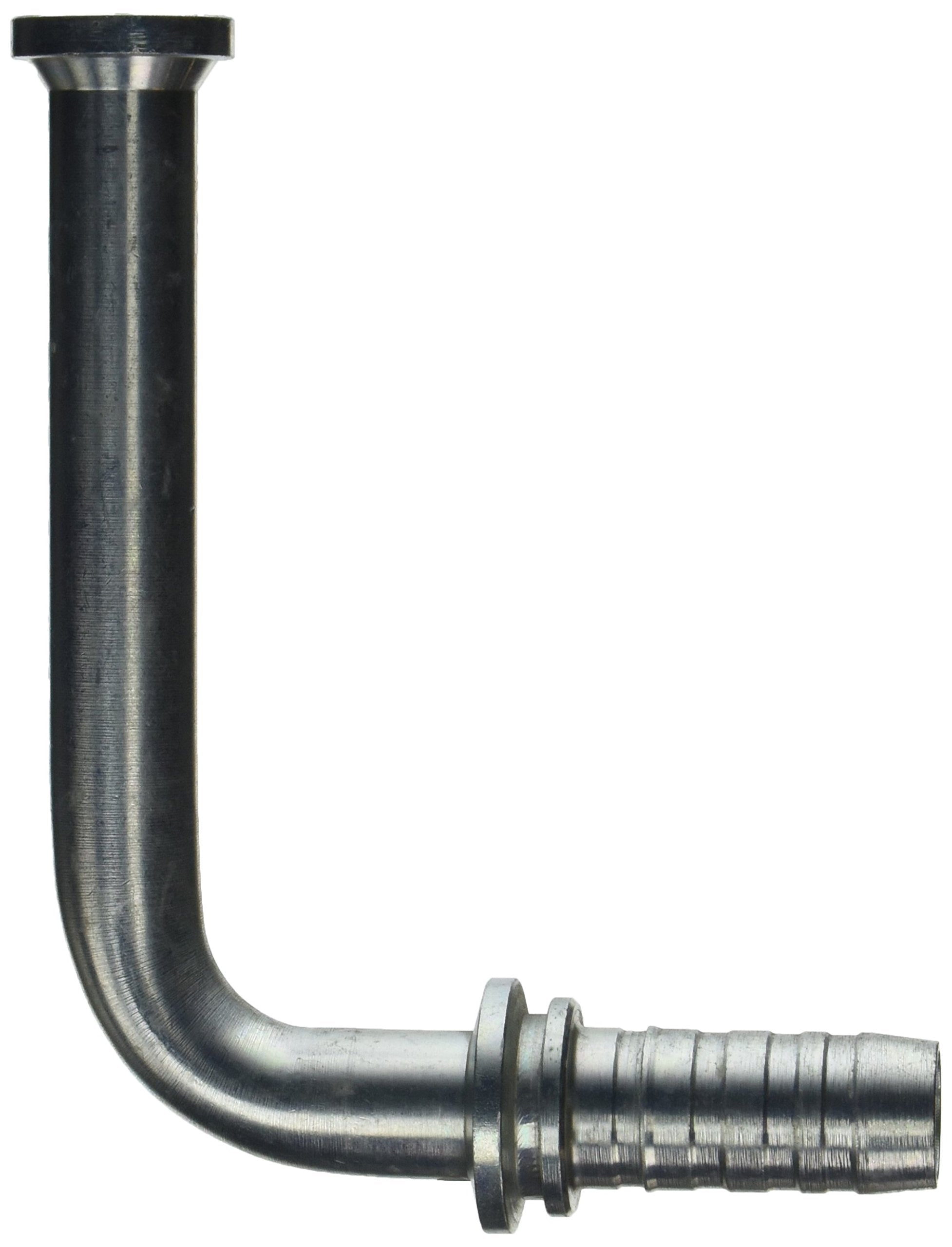 GlobalSpiral Couplings Gates 20GS-16FL90-215, Code 61 O-Ring Flange, Zinc Plated Carbon Steel, 6.30", 90° Bent Tube, 1 1/4" ID