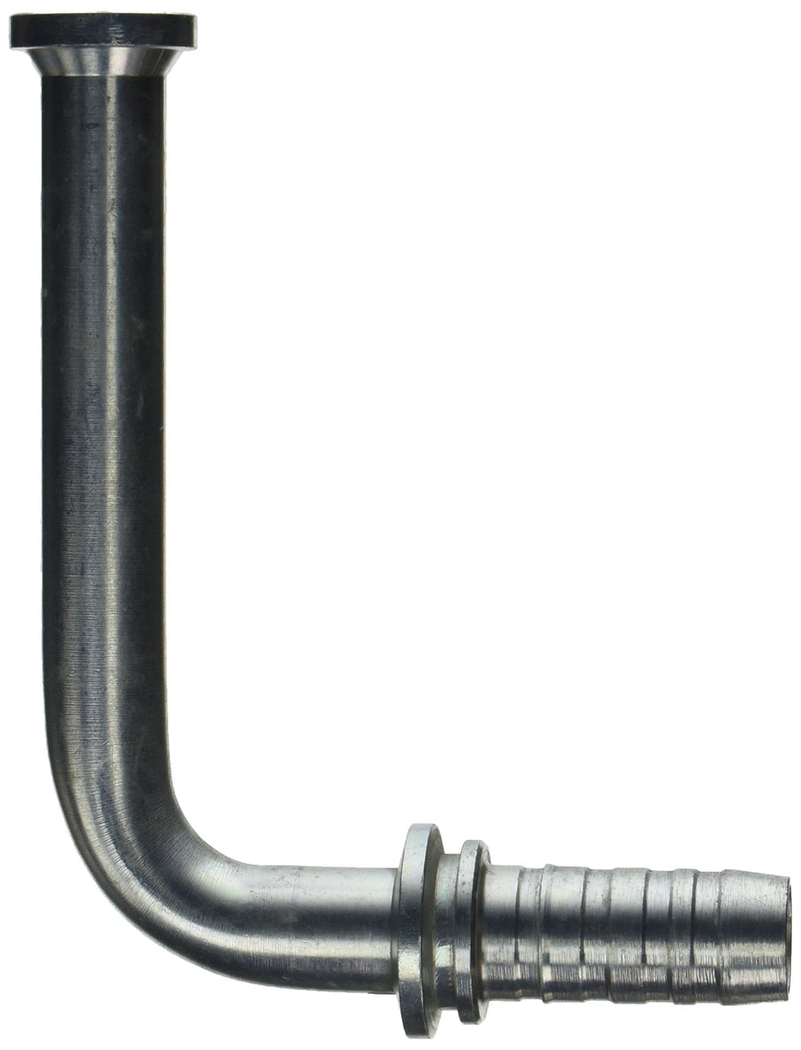 GlobalSpiral Couplings Gates 20GS-16FL90-215, Code 61 O-Ring Flange, Zinc Plated Carbon Steel, 6.30", 90° Bent Tube, 1 1/4" ID
