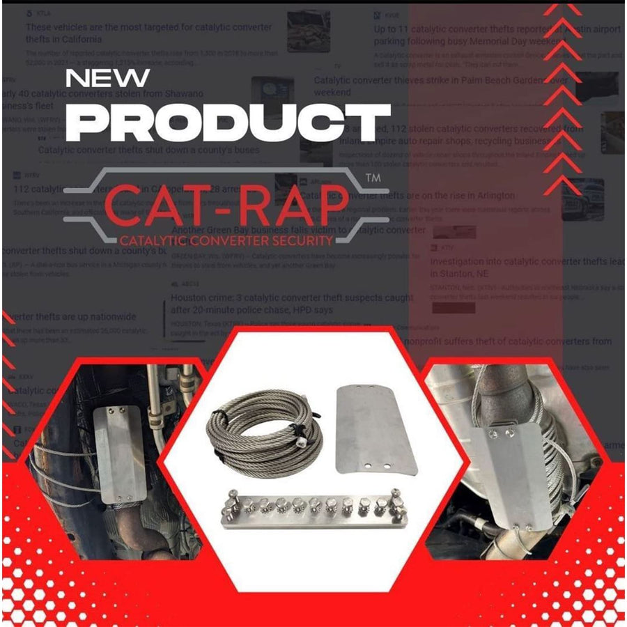 CAT-RAP™ POP & LOCK | PL9800 - Catalytic Converter Security, Catalytic Converter Anti-theft, Universal Design