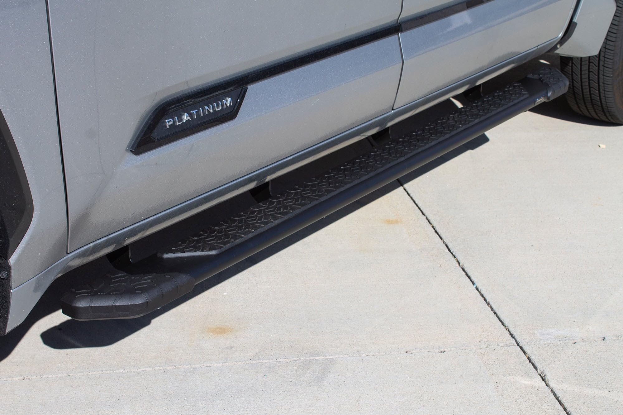 Raptor Series Steps Running Boards 5in Treadsteps Black Aluminum Compatible with 2022-2026 Tundra Crew Max
