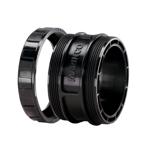 Marinco Sealing Collar 110R with Threaded Ring for 20 and 30 Amp Systems, Black, 30A Sealing Collar & Threaded Ring