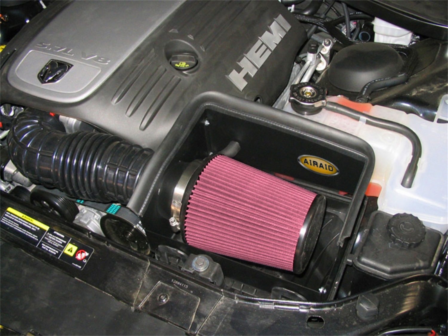 AIRAID Cold Air Intake System: K&N Increased Horsepower, Dry Synthetic Filter: Compatible with 2005-2008 CHRYSLER/DODGE (300C, Charger, Magnum) AIR-351-160