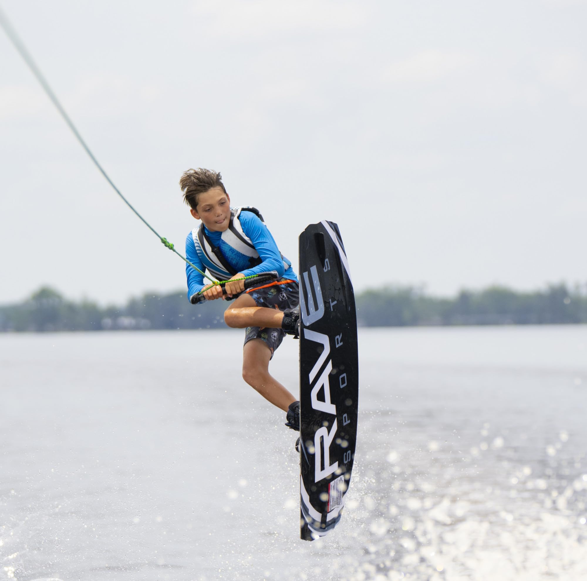 Orange Rave Sports Freestyle Wakeboard and Bindings Package