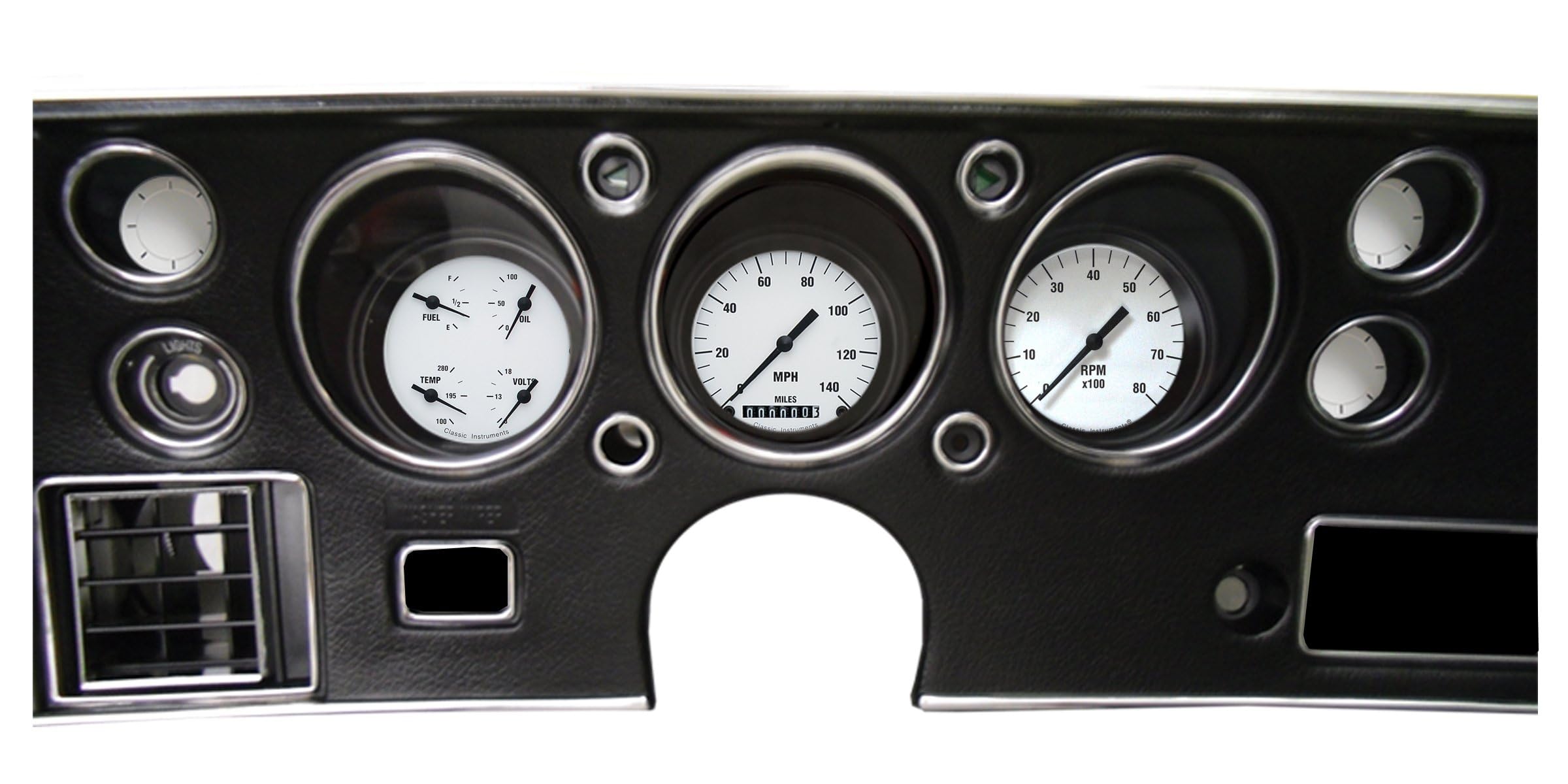 Classic Instruments CV70WH-LS 1970-72 White Hot Chevelle Ss Package LS Sending Unit