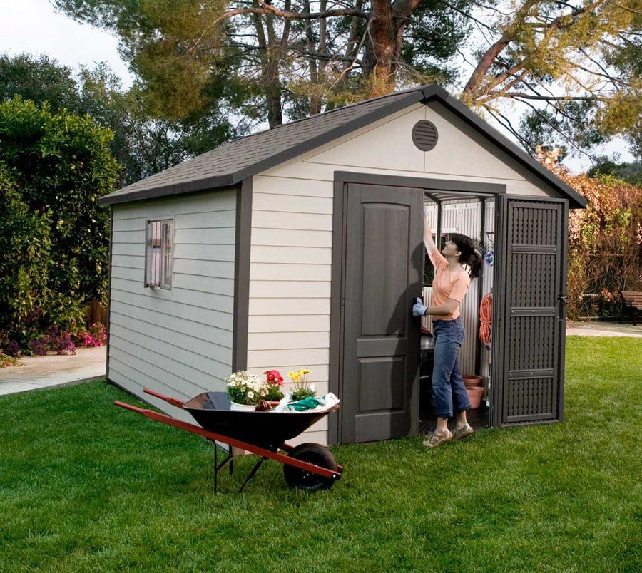 Outdoor Storage Shed Lifetime 6433 with Windows, 11 by 11 Feet