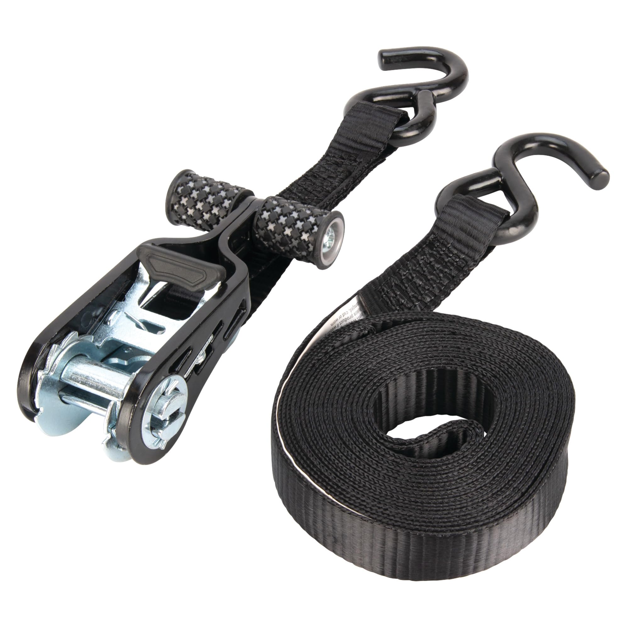 W1853 Performance Tool 1-Inch X 15' T-Handle Tie Down - Heavy Duty Ratchet Straps for Secure Cargo Transport and Hauling Needs