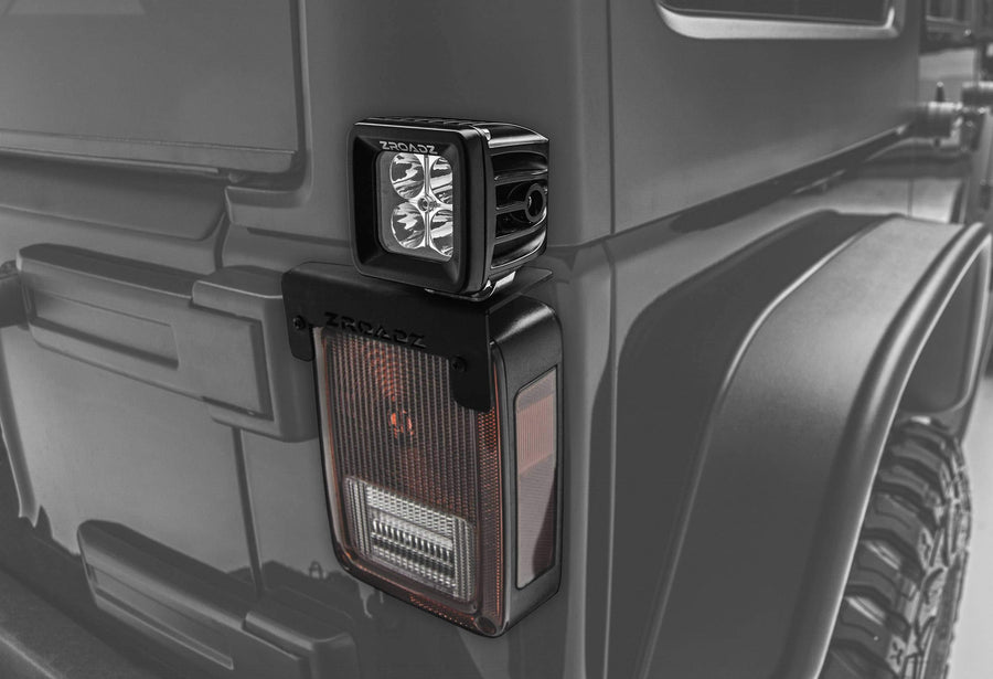 ZROADZ Tail Light Z384812 (JEEP Wrangler Top LED Mount), Black