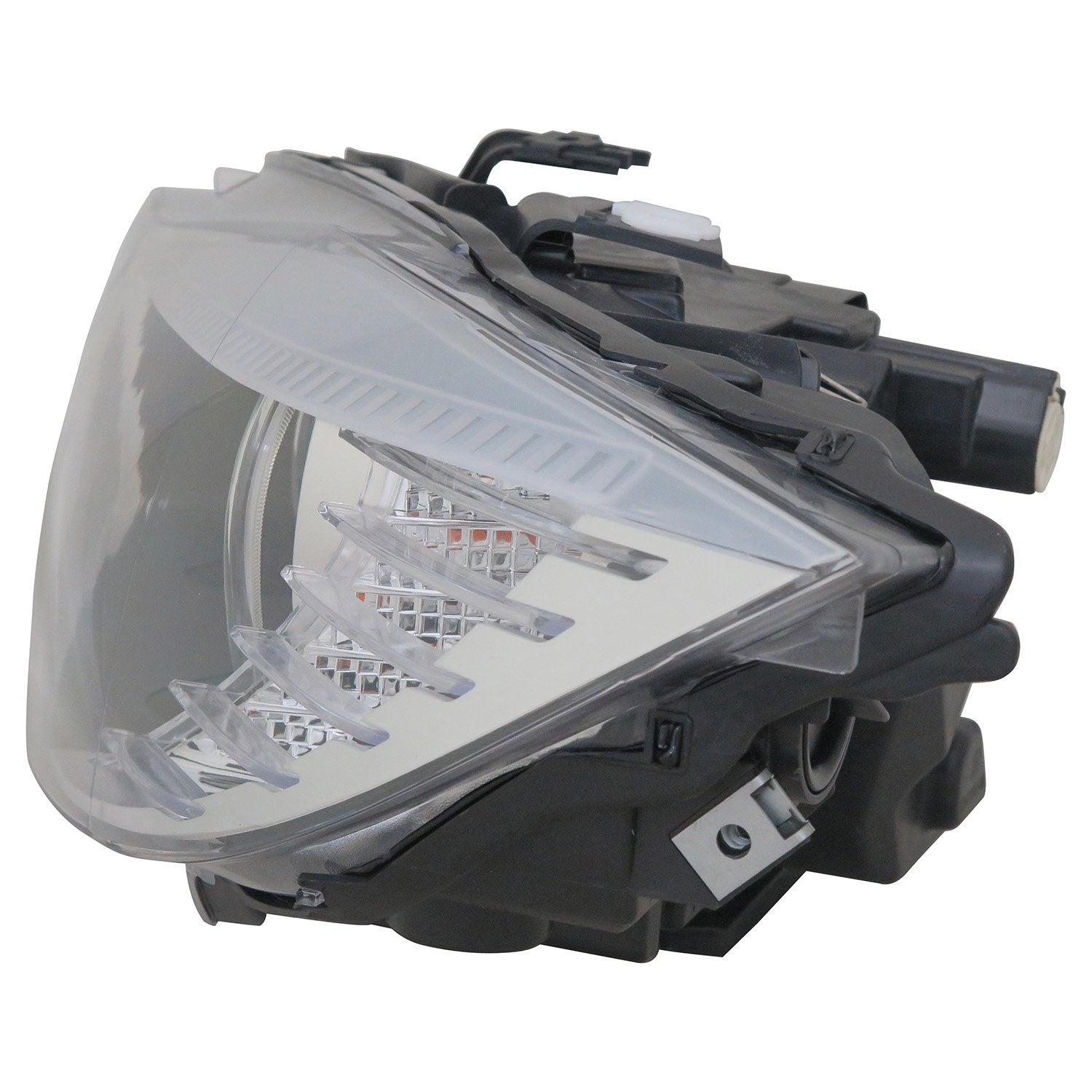 Left TYC Headlight Assembly Compatible with 2009-2011 BMW 3 Series