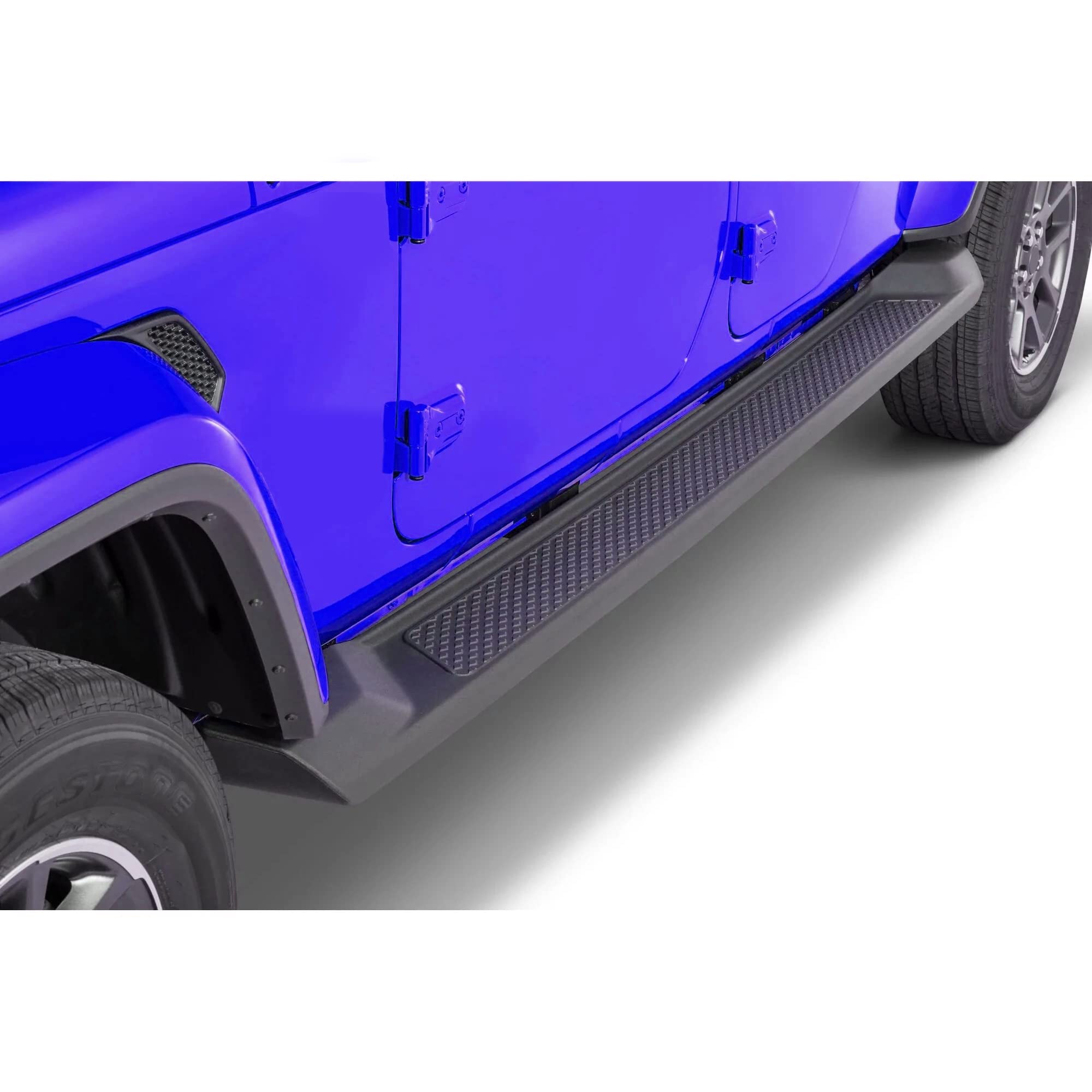 OEM Replica Black Horse Off Road Running Boards Textured Black Compatible with 2020-2024 Jeep Gladiator-RJEGL20