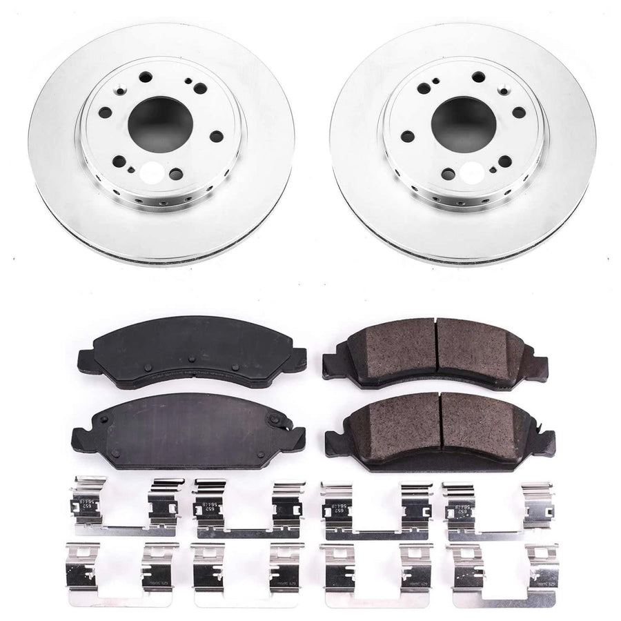 Power Stop Front CRK5519 Z17 Evolution Geomet® Coated Brake Kit For Chevrolet Tahoe 2008-2020 [Vehicle Specific]