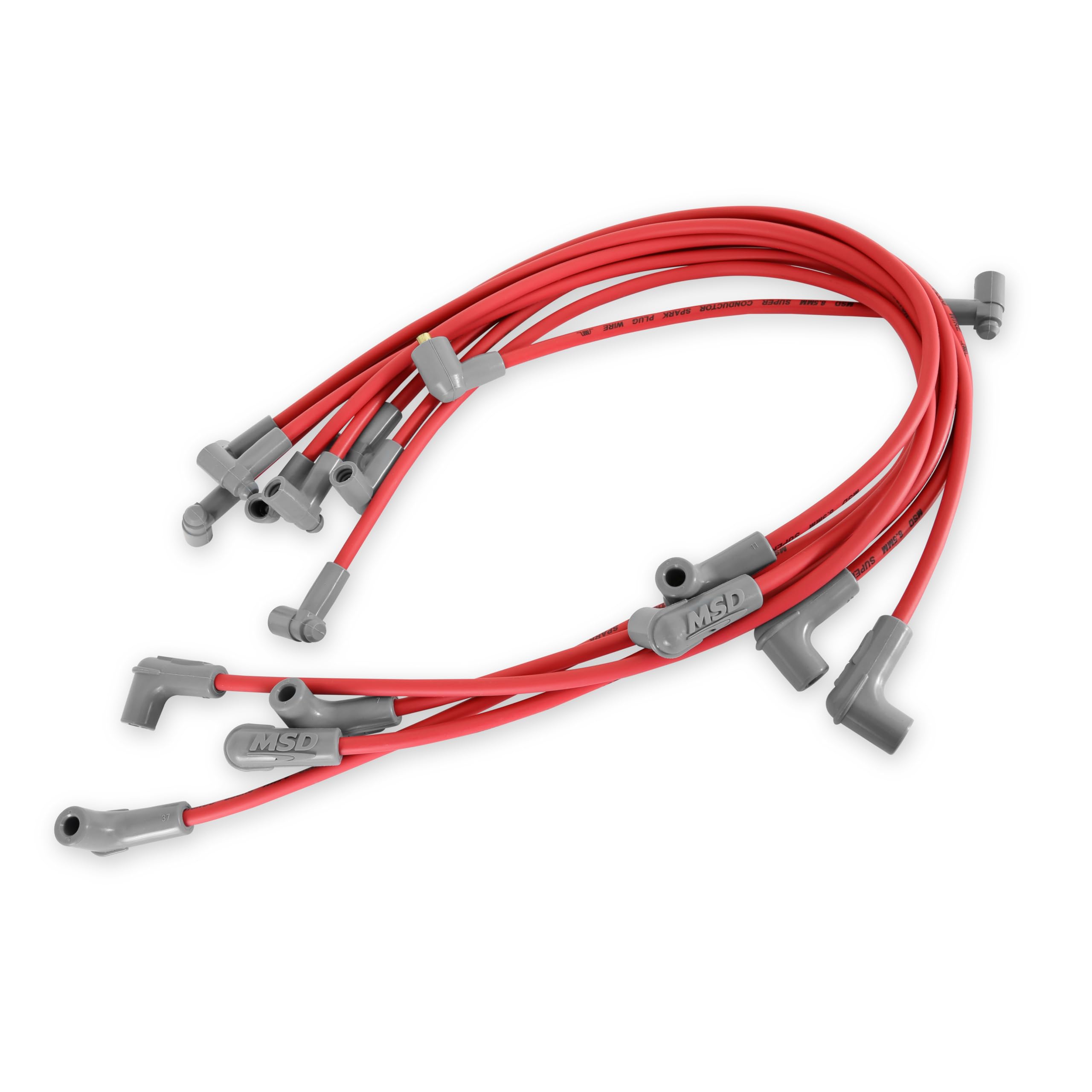 Super Conductor MSD 35659 Spark Plug Wire Set, Red