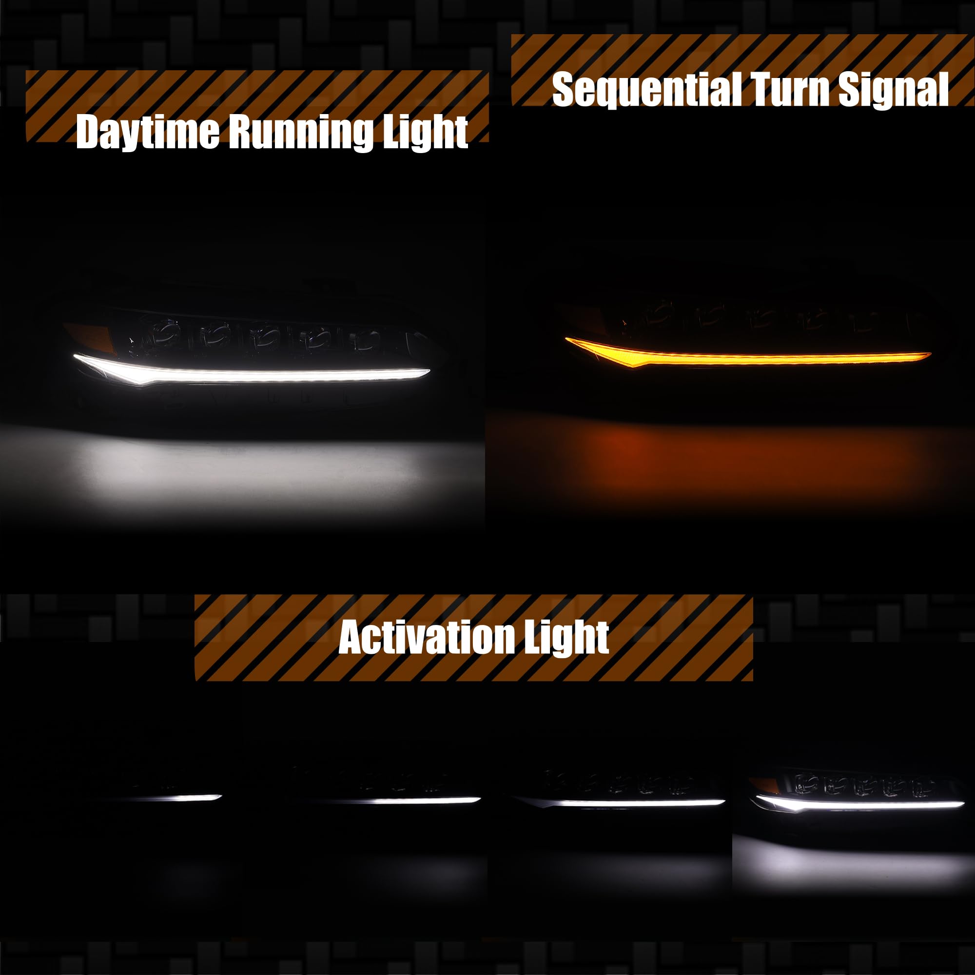 AlphaRex NOVA-Series Projector Headlights for 22-25 Civic LED Alpha-Black