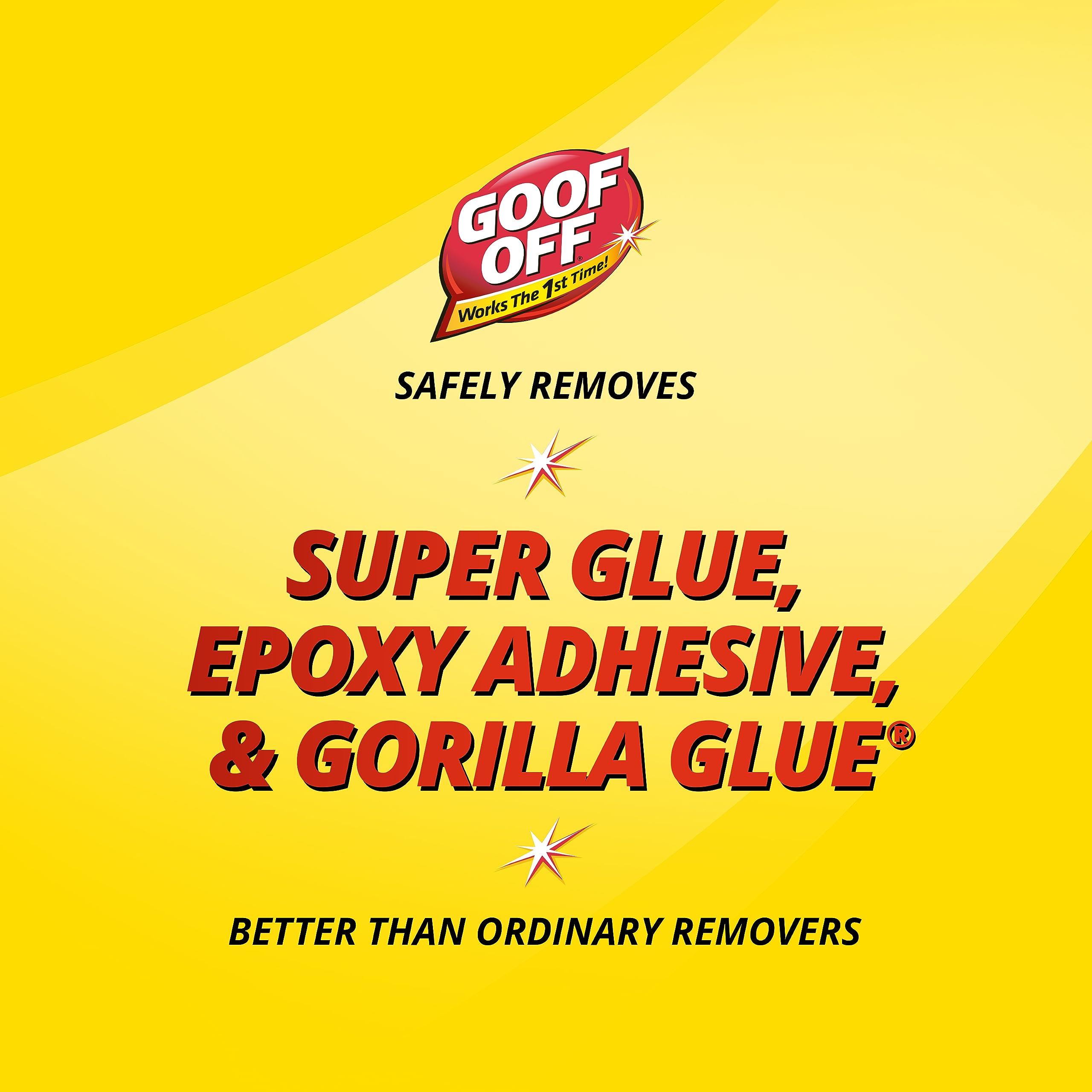 Super Glue Remover Goof Off - 4 oz. can, Yellow (FG678)