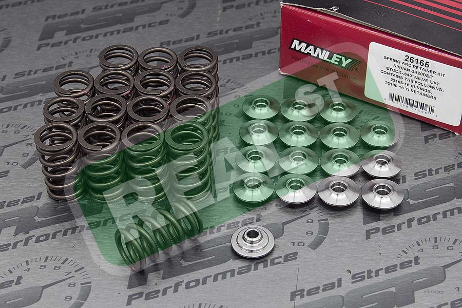 Nissan SR20DE/SR20DET Valve Spring and Retainer Kit (w/o Valve Locks) Manley Performance (26165)