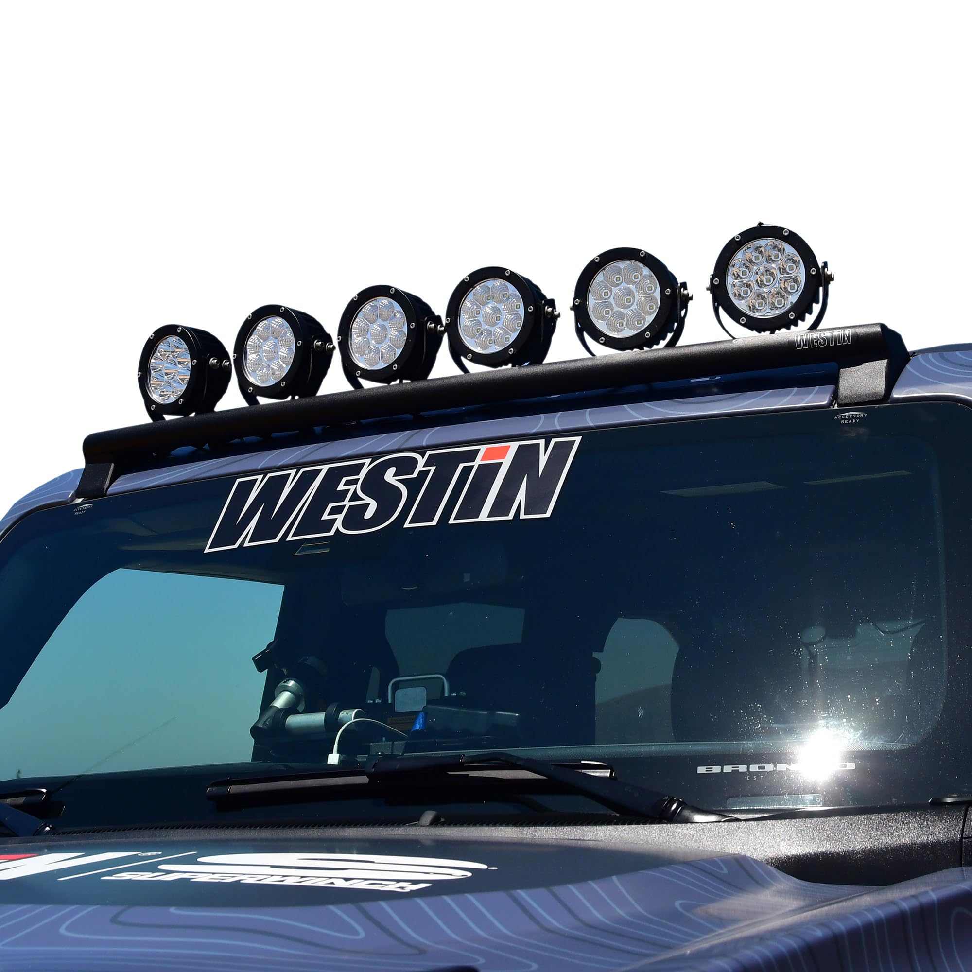 XTS Overhead Light Mount - Tex. Blk Westin 21-23 Ford Bronco (Excl. Bronco Sport) (37-711255)