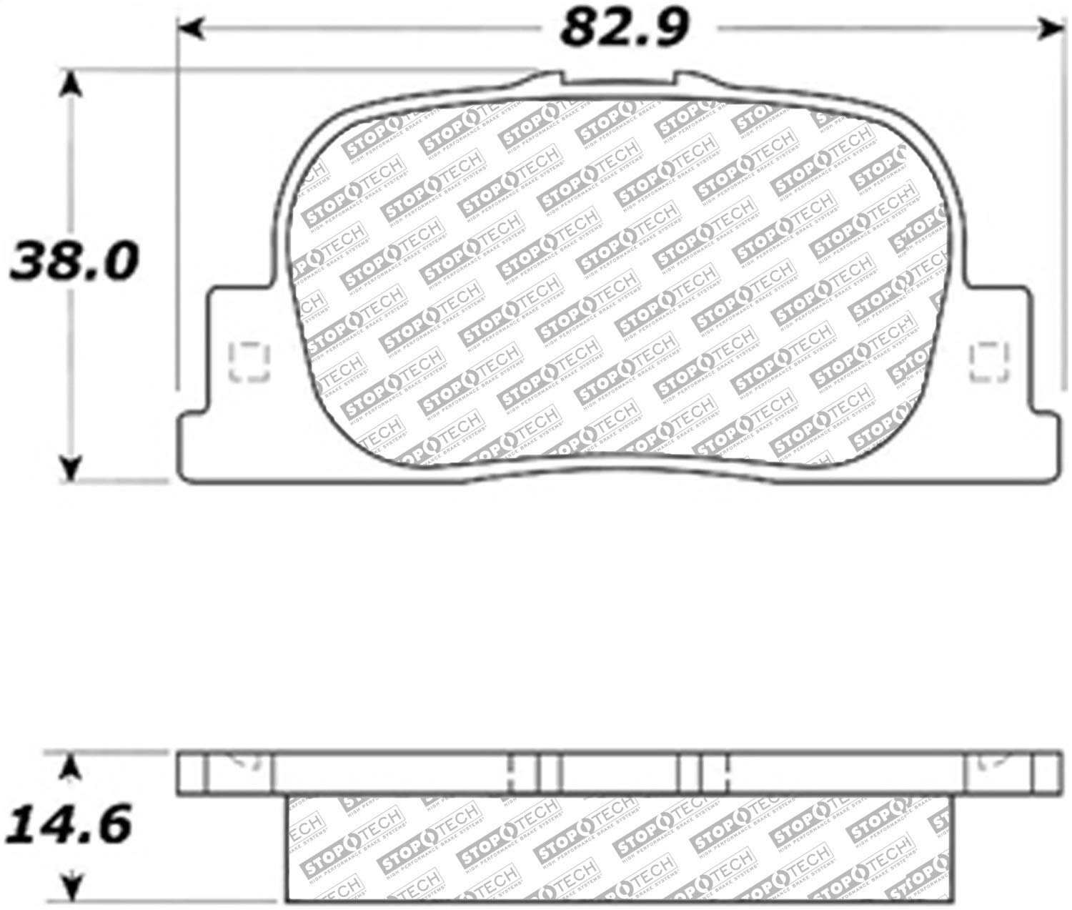 Brake Pads StopTech 305.08350 Street Select with Hardware