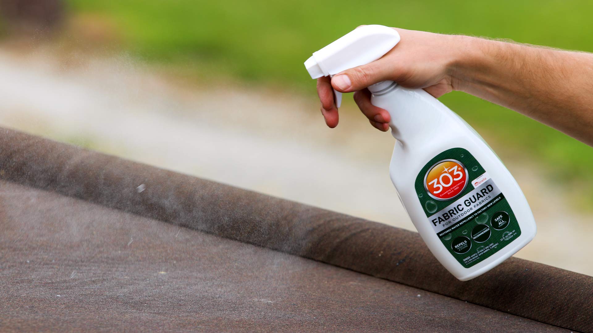 303 Fabric Guard - Restores To Water and Stain Repellency Factory New Levels, Simple and Easy To Use, Manufacturer Recommended, Safe For All Fabrics, 32oz (30606CSR)