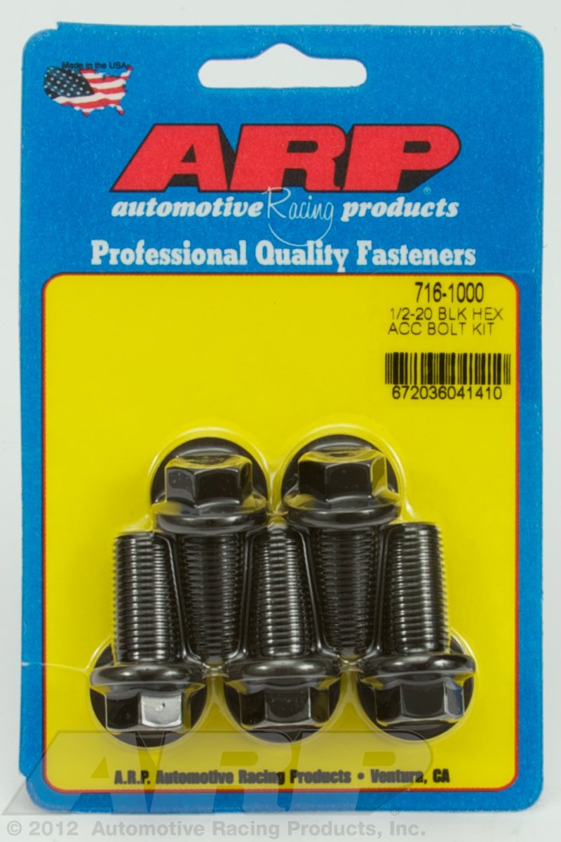 Hex ARP (716-1000) Oxide Bolt, Black