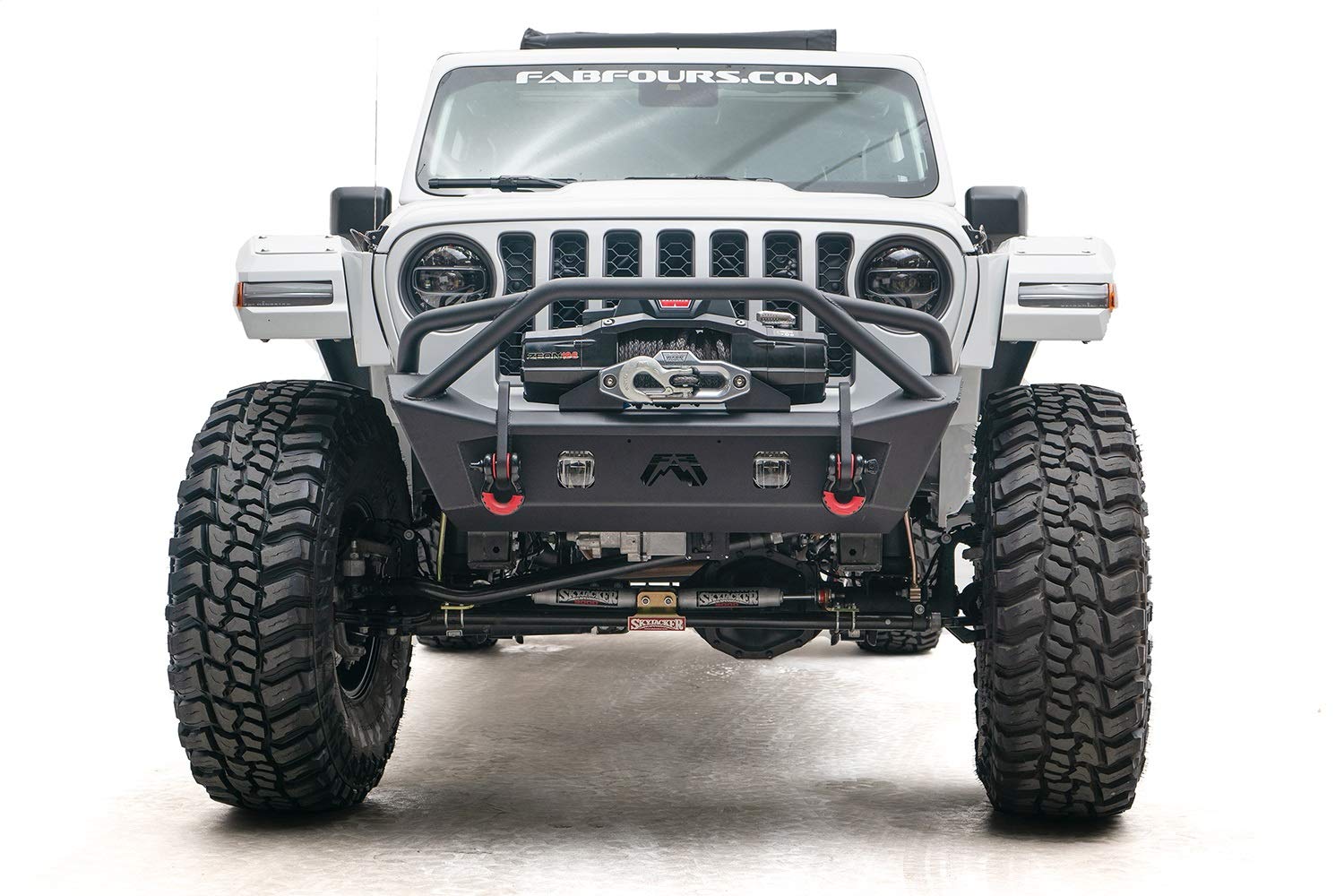 JL18-B4752-B Fab Fours Inc. Front Bumper Fits Jeep Wrangler