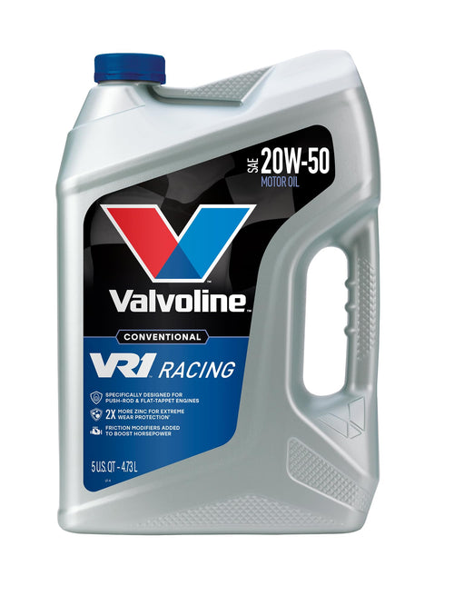 VR1 Valvoline Racing SAE 20W-50 Motor Oil 5 QT