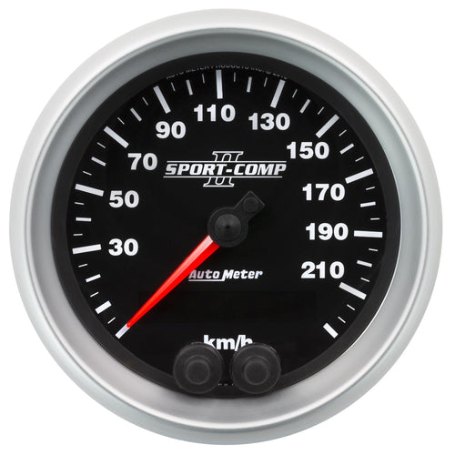 Speedometer AutoMeter 3680-M (Sport-Comp II 3 3/8", 225Km/H, GPS, Sport-Comp Ii)