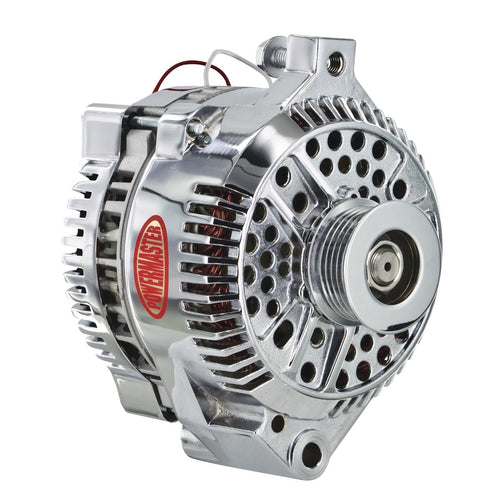 Chrome Powermaster 377591 Alternator (3G 200A 6 Groove Pulley Large Frame Mating 1 Wire)