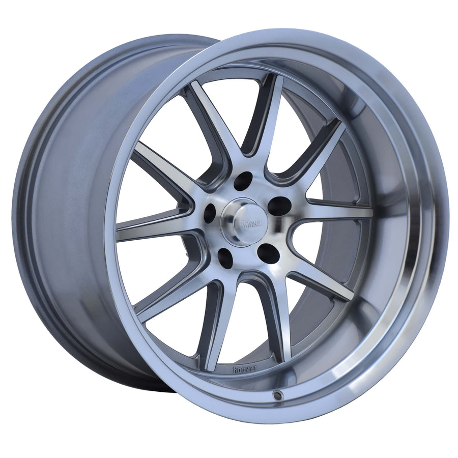 TTR19-217355 Rocket Racing Wheels 20x10 Attack Machined 5x5 5.5 bs