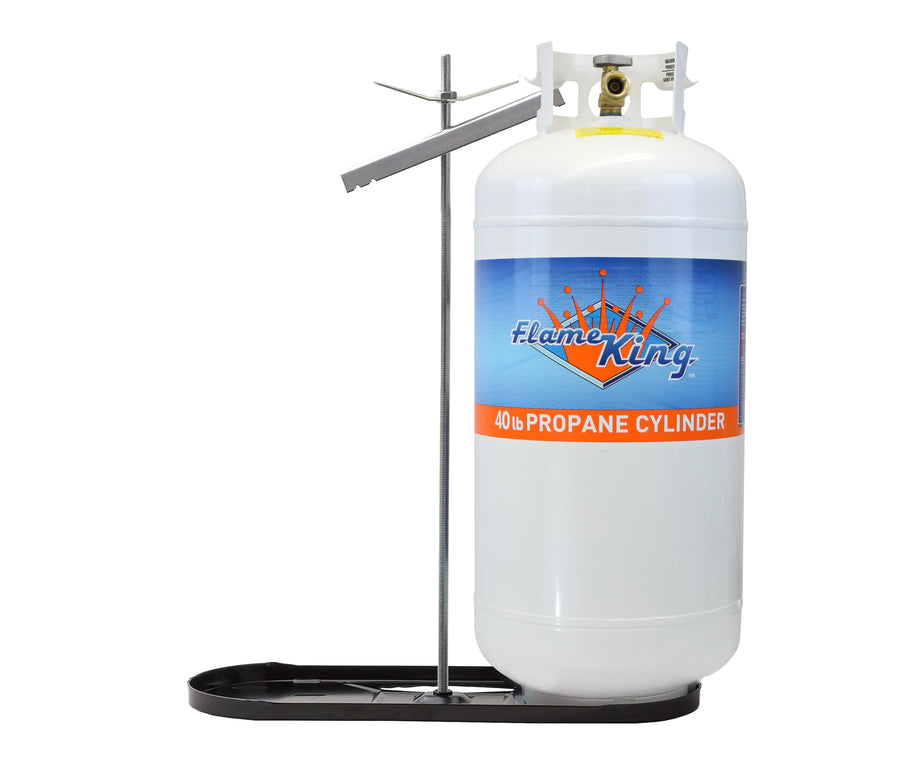 Dual Flame King RV Propane Tank Cylinder Rack for Trailers for 40lb Tanks - KT40MNT (Tanks Sold Separately)