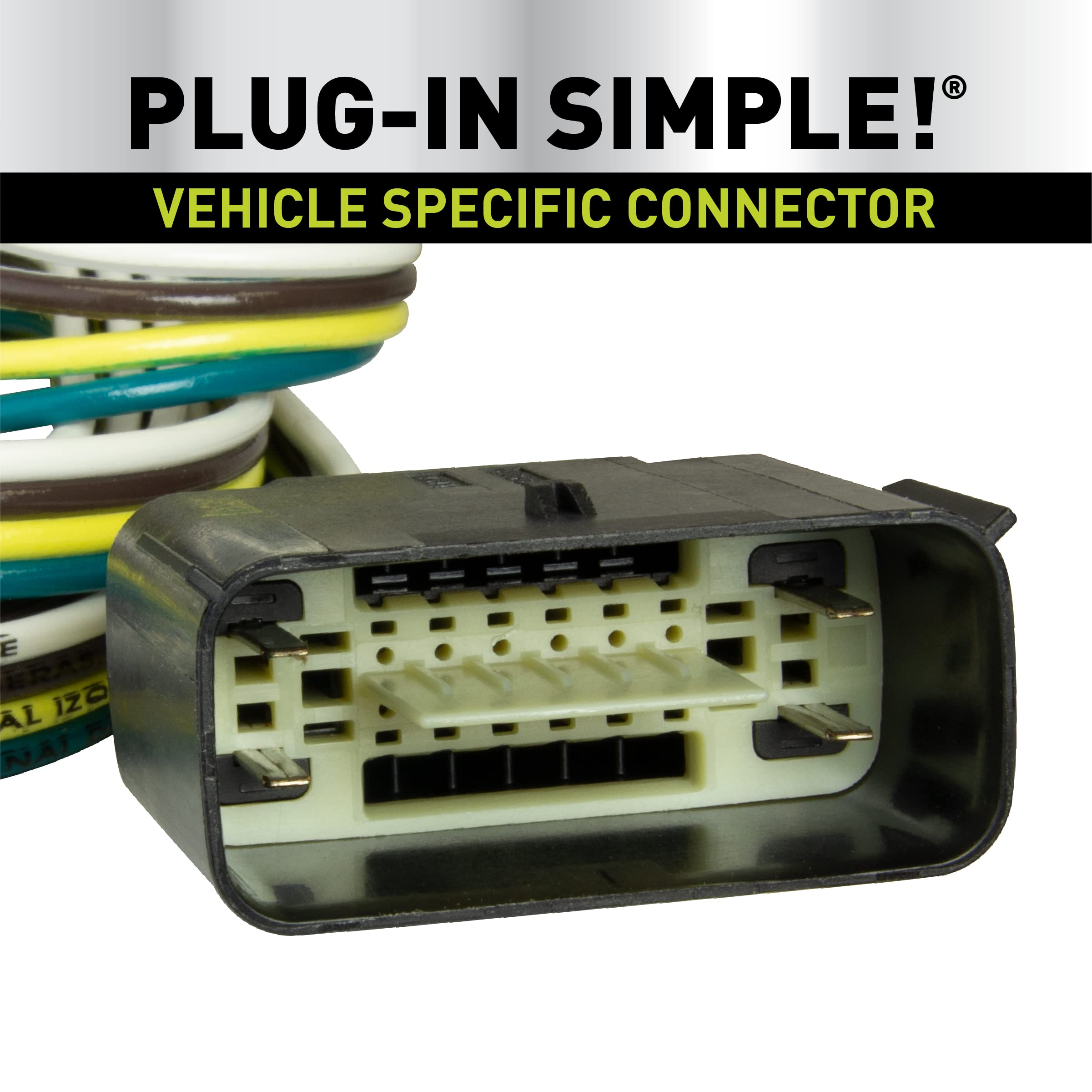 Plug-In Hopkins Towing Solutions Vehicle to Trailer Wiring Kit, Black 11140665