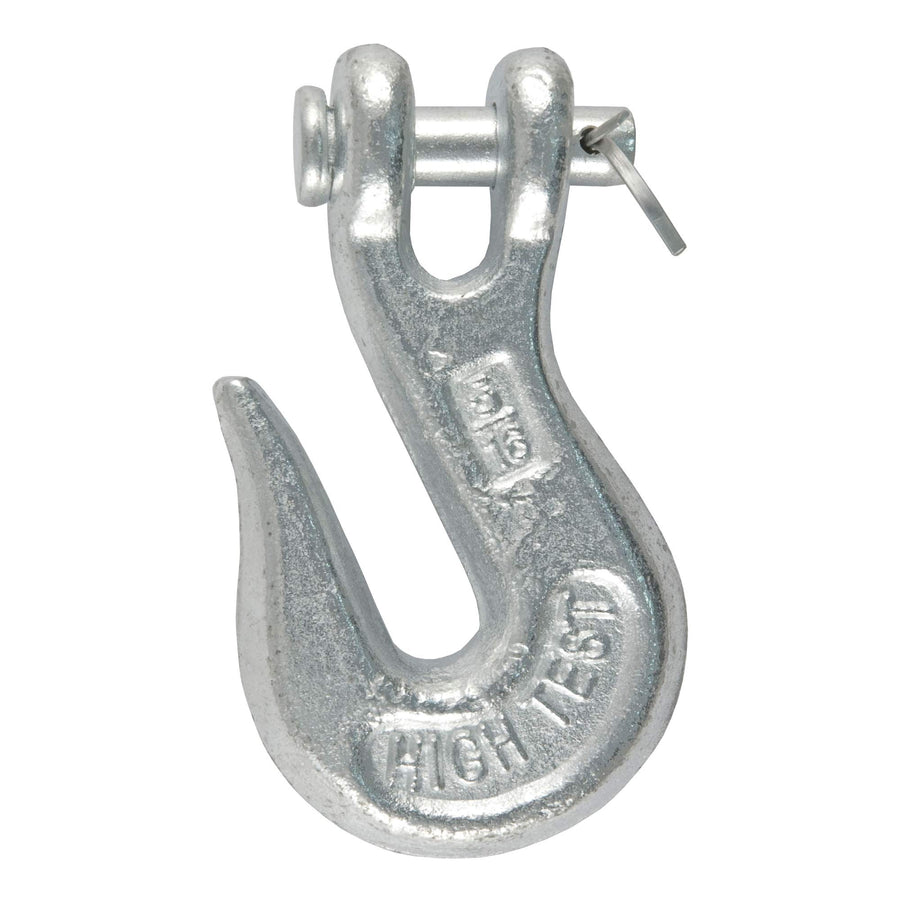 5/16-Inch CURT Forged Steel Clevis Grab Hook, 3,900 lbs. Work Load, 7/16-In Pin