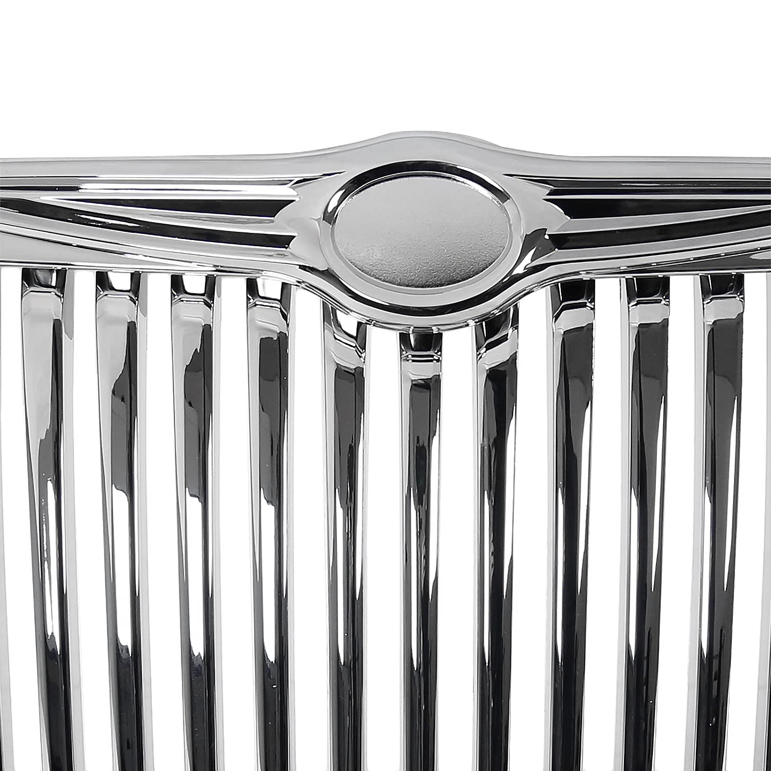 Vertical Grill Spec-D Tuning Front Grille Compatible with 2005-2010 Chrysler 300 300C