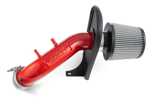 HPS Air Intake Kit Red with Heat Shield Compatible for 2004-2008 Acura TSX 2.4L 2003-2006 Honda Accord 2.4L without MAF Sensor, 827-737R