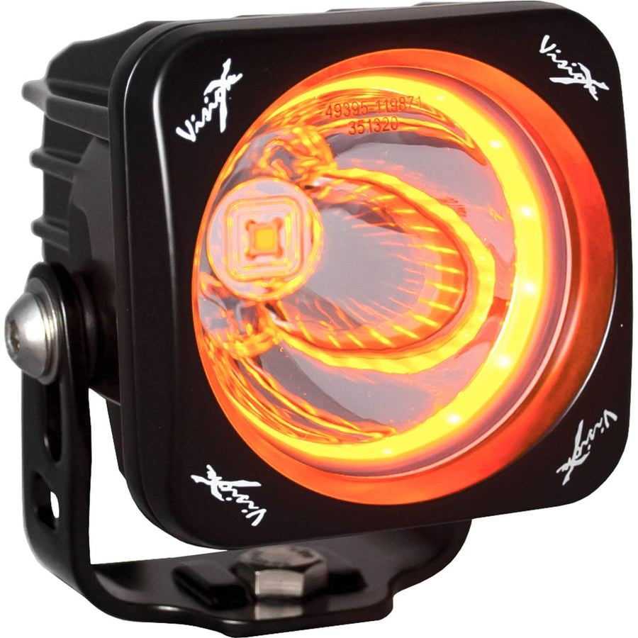 15º Beam 3" Optimus Square with Amber Halo LED Light