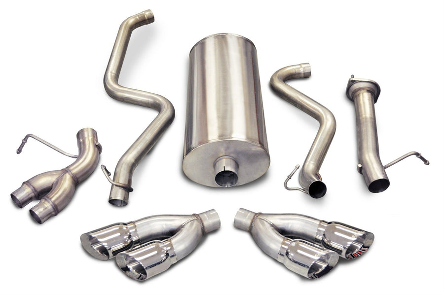 Pro Series CORSA 14891 Split Side Exit Catback Exhaust System with 4" Twin Side Swept Tips