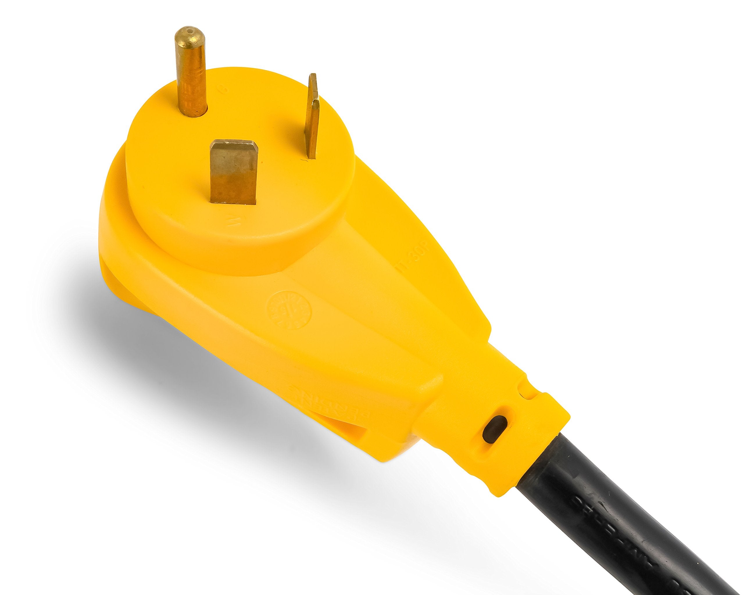 30-Amp Camco Power Grip RV Voltage Protector - Features Integrated Surge Protection of Up to 2,800 Joules & Diagnostic LEDs Indicate Wiring Faults (55301)