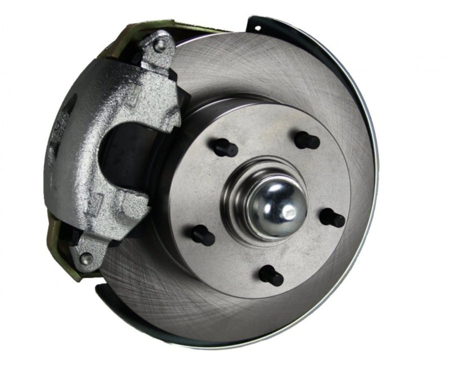 Power LEED BRAKES Front Disc Brake Conversion Kit With 9" Zinc Booster Cast Iron M/C Disc/Disc Side Mount
