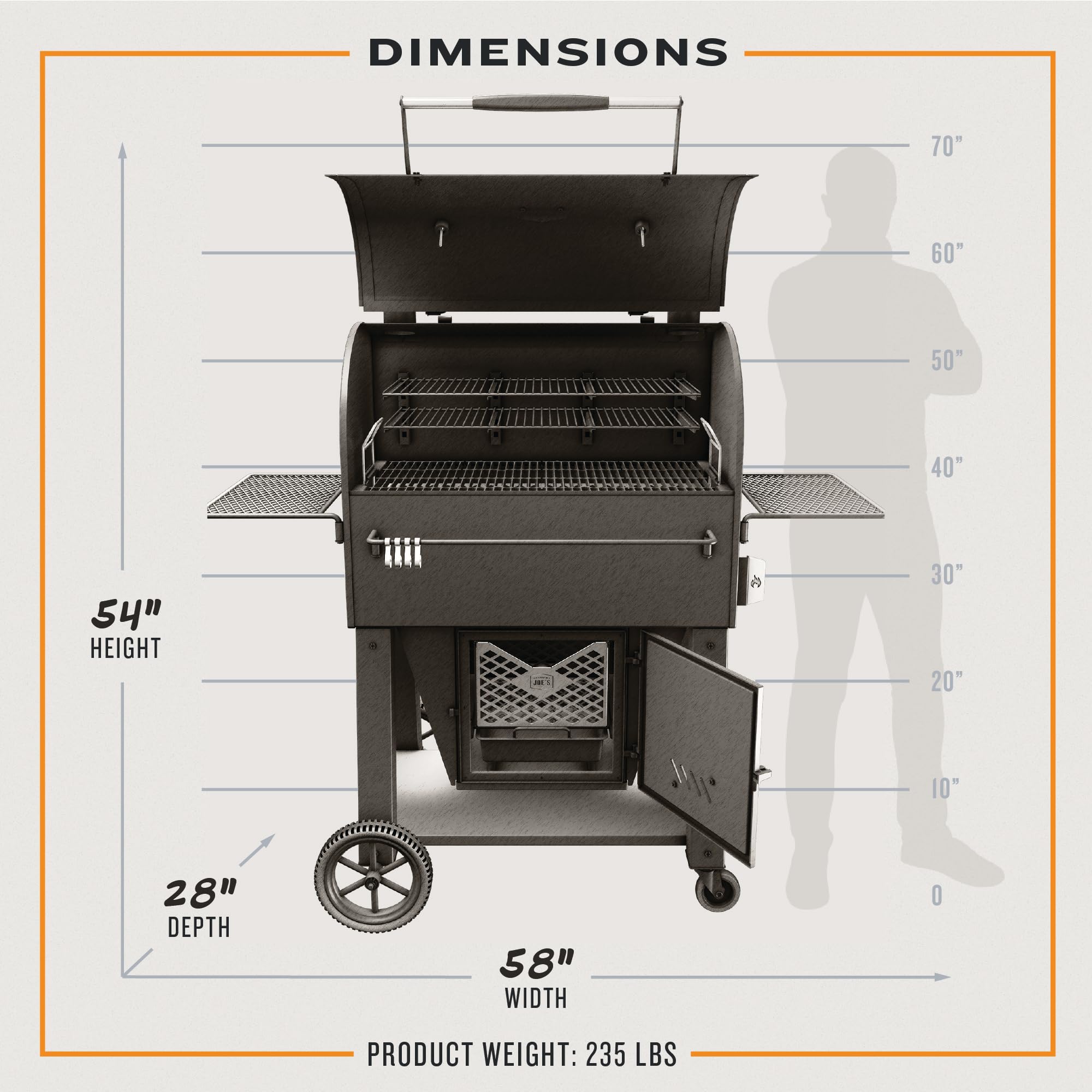 Marshal Centerbox Smoker, Oklahoma Joe's Black - 23202164