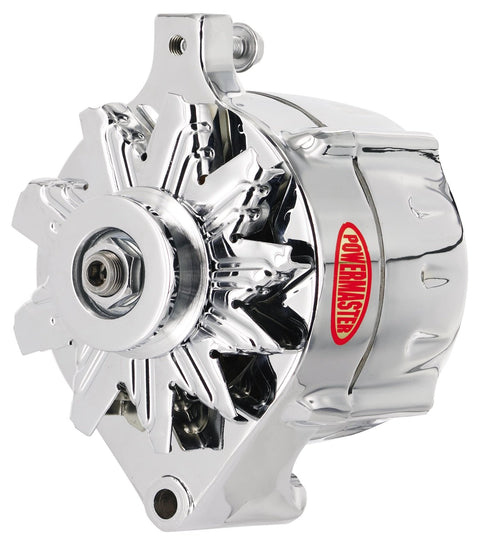 Alt Ford Powermaster Upgrade Chrome 150A Smooth Look™ 1V Pulley 1-Wire