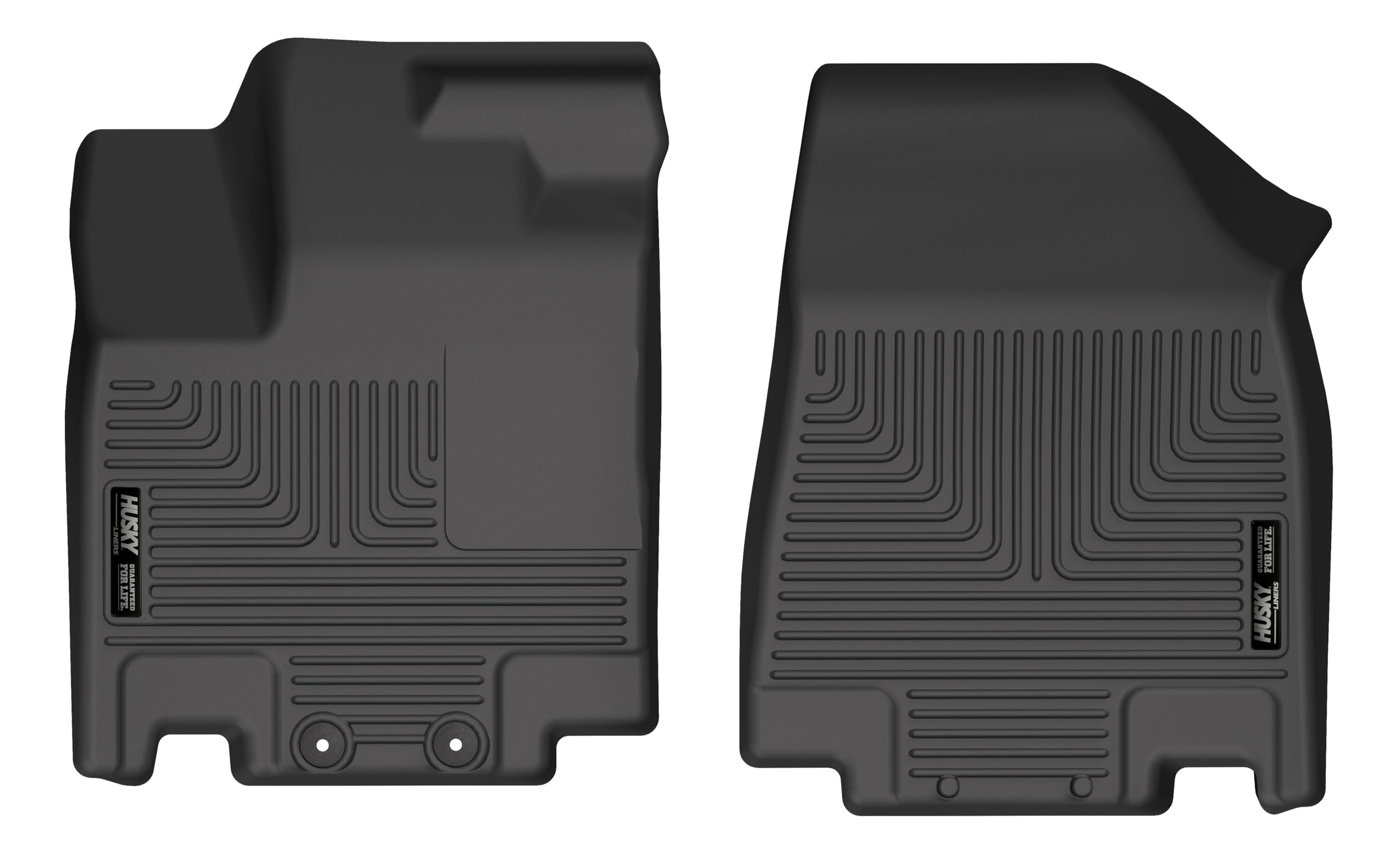 Weatherbeater Husky Liners Floor Mats | Fits 2022-2025 Infiniti QX60; 2022-2025 Nissan Pathfinder | Front Row, 2-pc Black - 15251