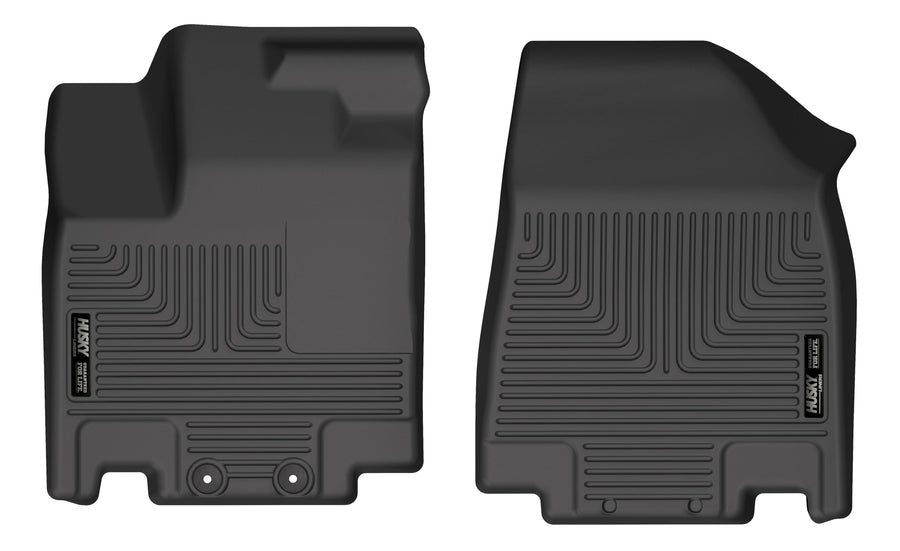 Weatherbeater Husky Liners Floor Mats | Fits 2022-2025 Infiniti QX60; 2022-2025 Nissan Pathfinder | Front Row, 2-pc Black - 15251