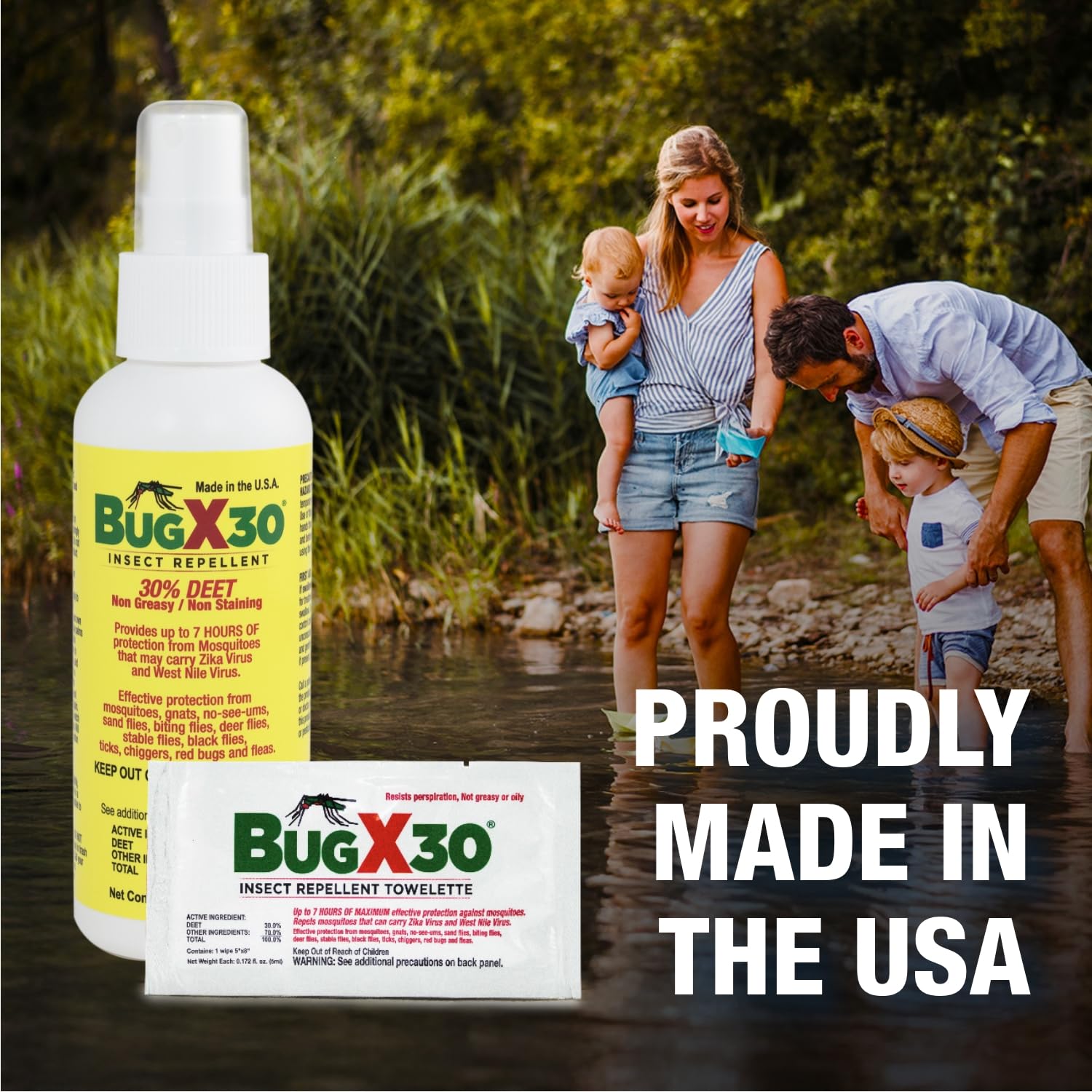 30 Mosquito, Tick, & Insect Repellent Spray CoreTex Bug X with 30% DEET - 8oz Bottle of Bug Repellent for Up to 7+ Hours of Protection Against 12 Types of Insects